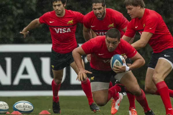 Los Pumas entrenaron en doble turno de cara al Rugby Championship