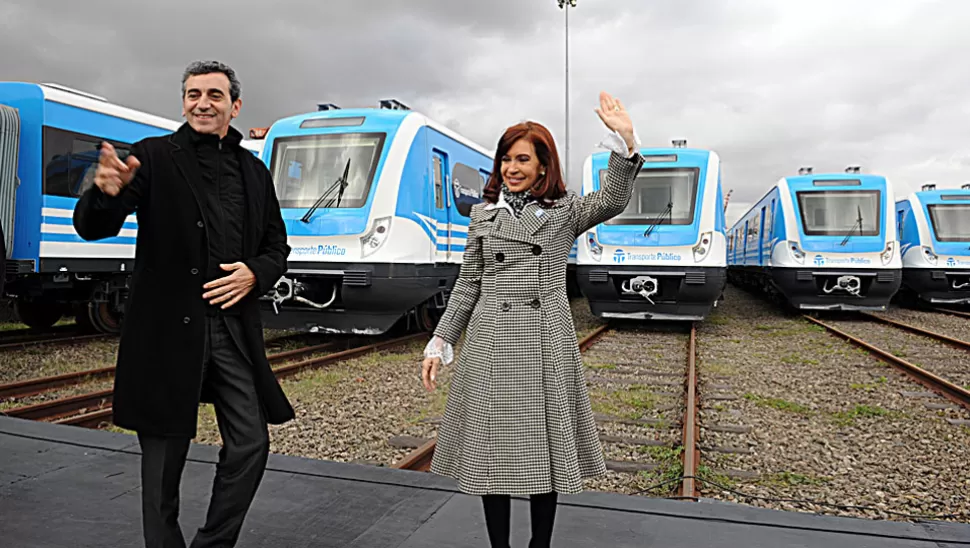 CERO KILÓMETRO. Los nuevos vagones forman parte de un plan de renovación del tren Sarmiento. FOTO PRESIDENCIA DE LA NACIÓN