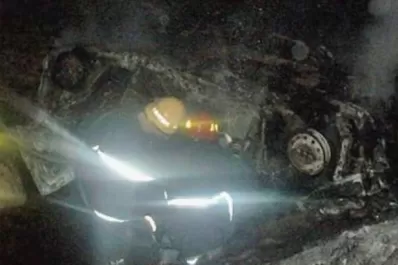 Salta: Cuatro entrerrianos murieron calcinados cuando chocaron contra un árbol