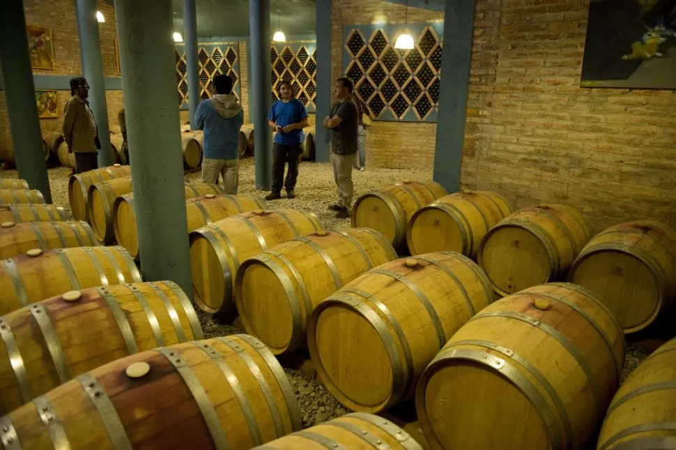 EN LA CAVA. Los vinos se añejan en barricas de roble que están en espacios adaptados para ello. 