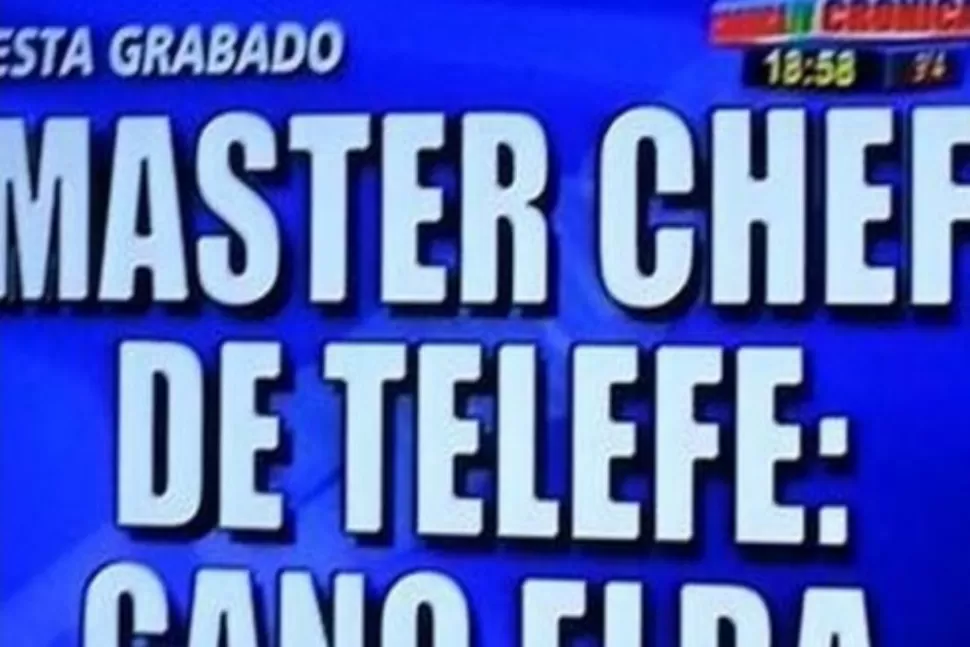 Crónica TV publicó antes el nombre del ganador de 'MasterChef'