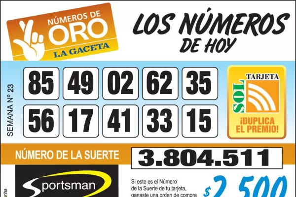 Los Números de Oro de LA GACETA