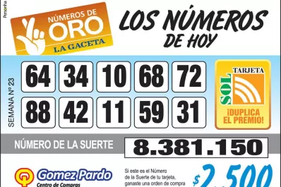 Los Números de Oro de LA GACETA