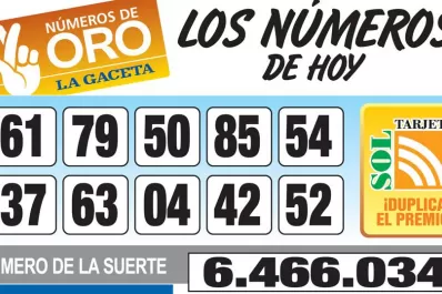 Los Números de Oro de LA GACETA