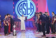 Tinelli y San Lorenzo festejaron en ShowMatch