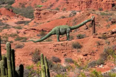 En el parque geológico de La Rioja se puede ver donde desovaban los dinosaurios