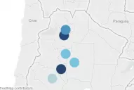 El mapa interactivo sobre el desempleo en el NOA