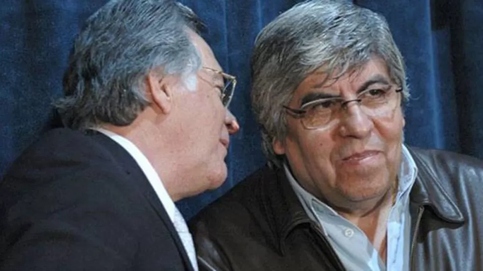 ORGANIZADORES. Barrionuevo y Moyano, líderes de las CGT opositoras. LA GACETA