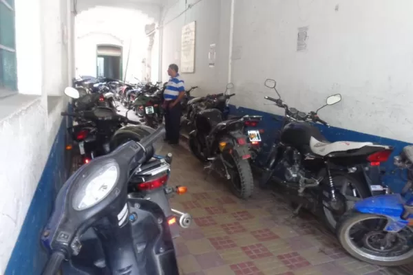 La comisaría de Concepción está abarrotada de motos