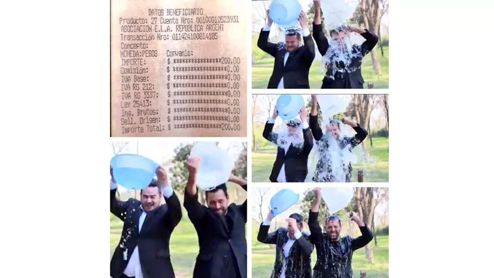 Fernando de la Orden y Miguel Marengo se sumaron al Ice Bucket Challenge