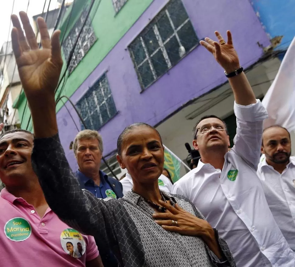 EN RÍO. La ambientalista Marina Silva se desplazó a la capital carioca. REUTERS