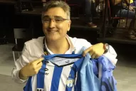 Lamas posó con la camiseta de Atlético