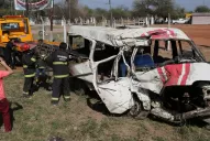 Las fotos del choque frontal que dejó 11 muertos en Santiago del Estero