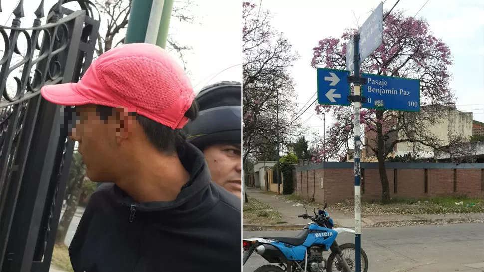 CAPTURADO. El ladrón fue sorprendido por la Policía. FOTO GENTILEZA EMILIO MÉNDEZ