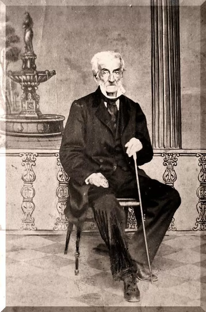 RUDECINDO ALVARADO. Foto de la vejez del guerrero de la Independencia, que fue testigo de la entrevista de 1812. la gaceta / archivo