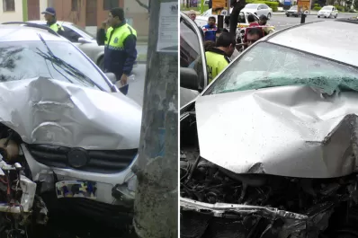 El domingo se despertó con dos accidentes de tránsito