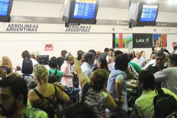 Hubo demoras en los vuelos desde Tucumán por el temporal en Buenos Aires