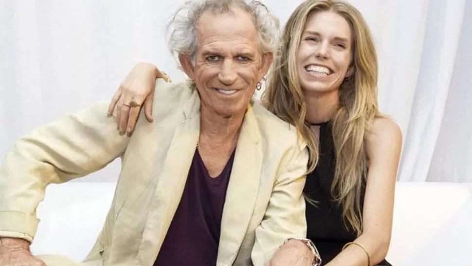 VIGENTE. Keith Richards y su hija Theodora. FOTO TOMADA DE INFOBAE.COM