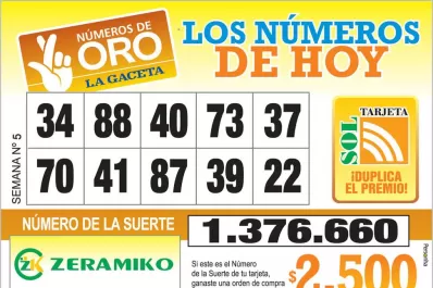 Los Números de Oro de LA GACETA