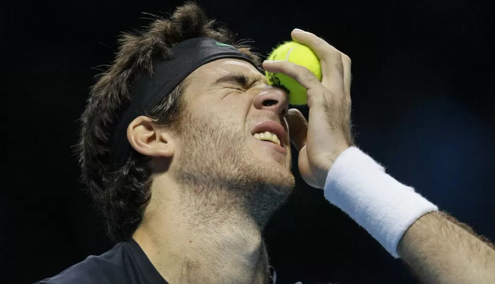 DUELE. Martín del Potro se lesionó la muñeca derecha en Dubai en febrero. AP