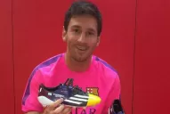 Messi presentó los botines que usará en la Champions League