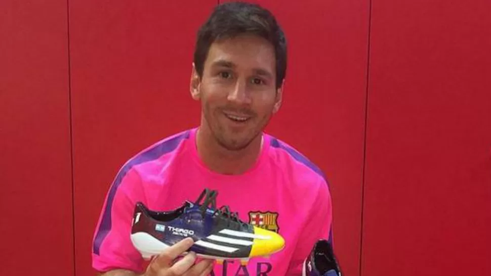 LO QUE VIENE. Messi mostró su nuevo calzado.  IMAGEN TOMADA DE ADIDAS