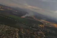 Registraron desde el aire el incendio que asfixió a Lomas de Tafí