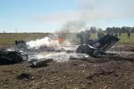 Murió el instructor de la avioneta que cayó en General Villegas