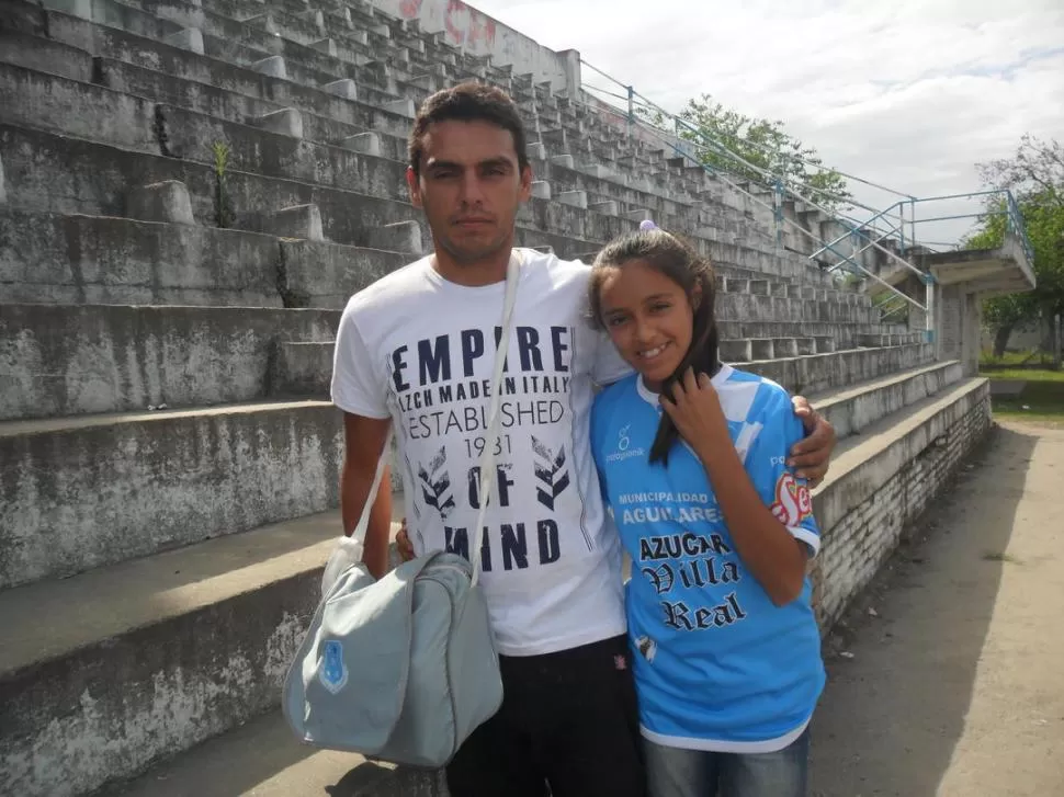 LA FAN N° 1. González Flores, del “depo”, reconoció que su hija Valentina (junto al resto de su familia) lo alienta para seguir. 