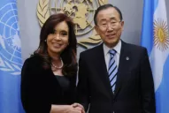 Cristina se reunió con Ban Ki-moon y la aguarda Soros