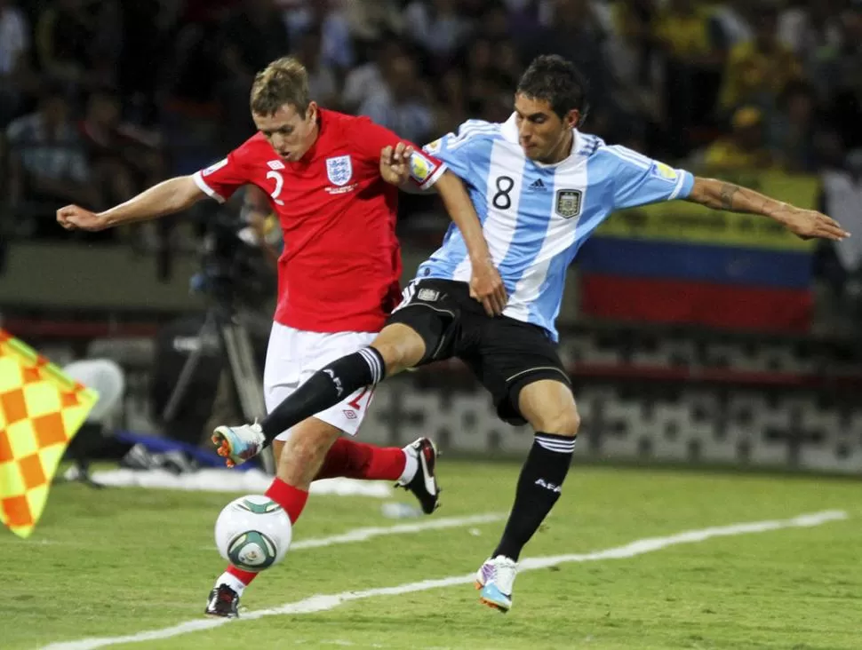 PASADO. Roberto Pereyra vistió la camiseta argentina durante el Mundial Sub 20 de Colombia, en 2011. 