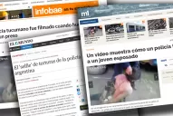 La noticia del policía torturador que humilla a un preso llegó a los medios internacionales