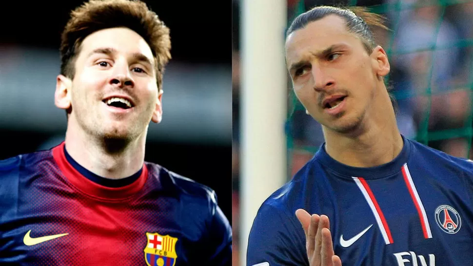 SIN DUELO. Messi quería enfrentarse a Ibrahimovic, pero una lesión marginó al sueco. IMAGEN TOMADA DE MSN.COM