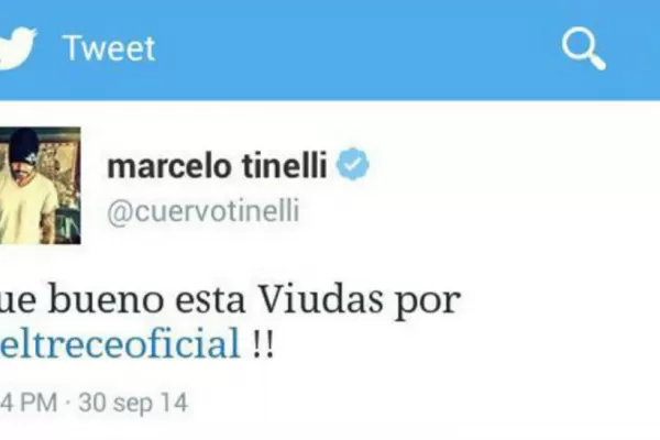 ¿Marcelo Tinelli ve Viudas e hijos del rock and roll en vez de Guapas?