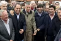 Scioli, Urribarri, Domínguez y La Cámpora se mostraron juntos durante un encuentro del PJ
