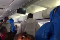 Bromeó que sufría ébola y desató pánico en pleno vuelo