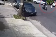 Filmaron a los motoarrebatadores que asaltaron a Longobardi