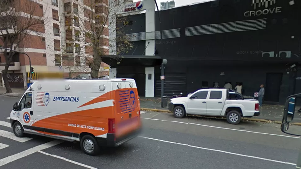 MUERTE DUDOSA. El joven se descompensó en medio del recital. CAPTURA GOOGLE STREET VIEW