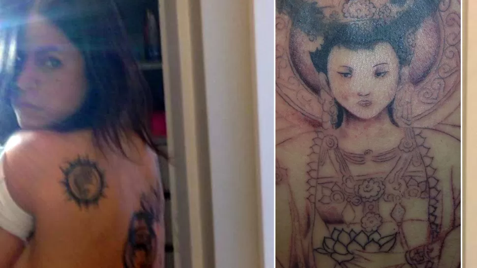 NUEVA IMAGEN. La tucumana tiene al menos cuatro tatuajes en su cuerpo.