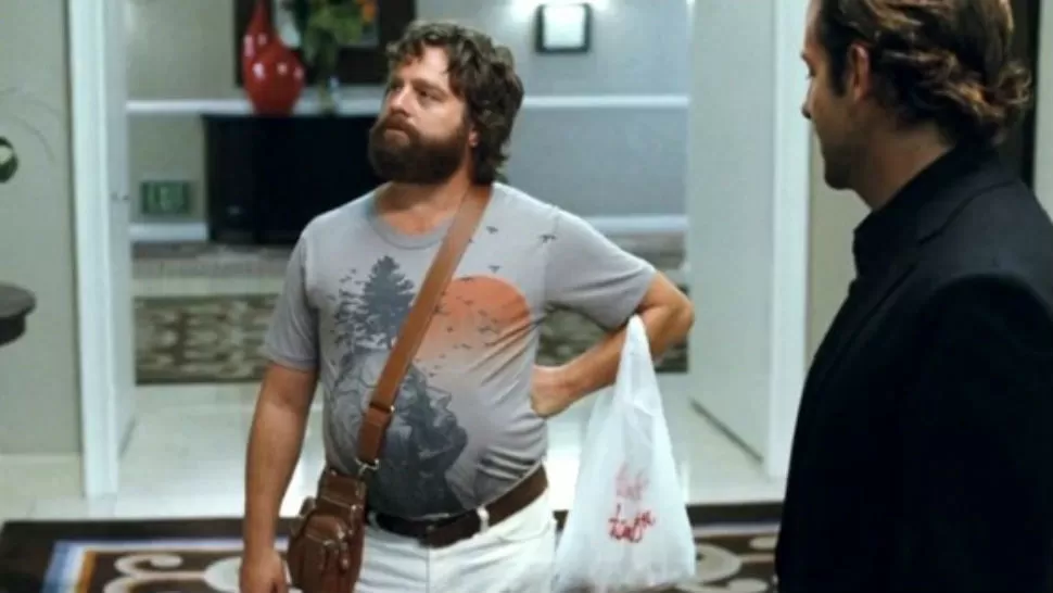 TIEMPO ATRÁS. Zach Galifianakis, en ¿Qué pasó ayer? CAPTURA DE VIDEO