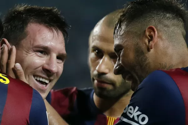 Barcelona goleó y Messi quedó a un tanto del récord de Zarra