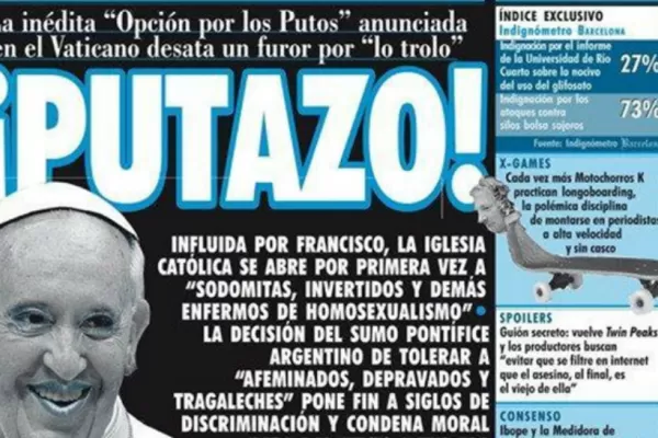 Facebook censuró la polémica tapa de revista Barcelona sobre el papa Francisco