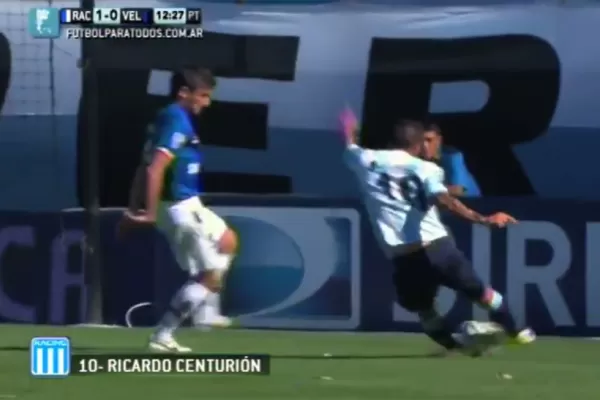 Mirá el gol con dos piernas que hizo Centurión ante Vélez