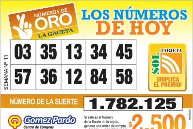 Los Números de Oro de LA GACETA