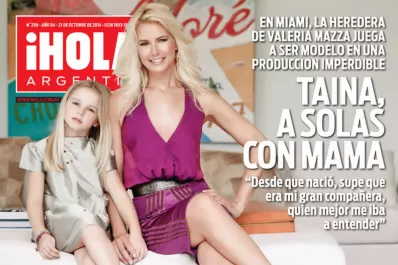 Valeria Mazza y su hija Taina en ¡Hola!