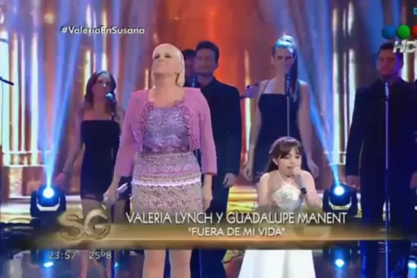 Una niña de nueve años cantó junto a Valeria Lynch y emocionó a Susana Giménez