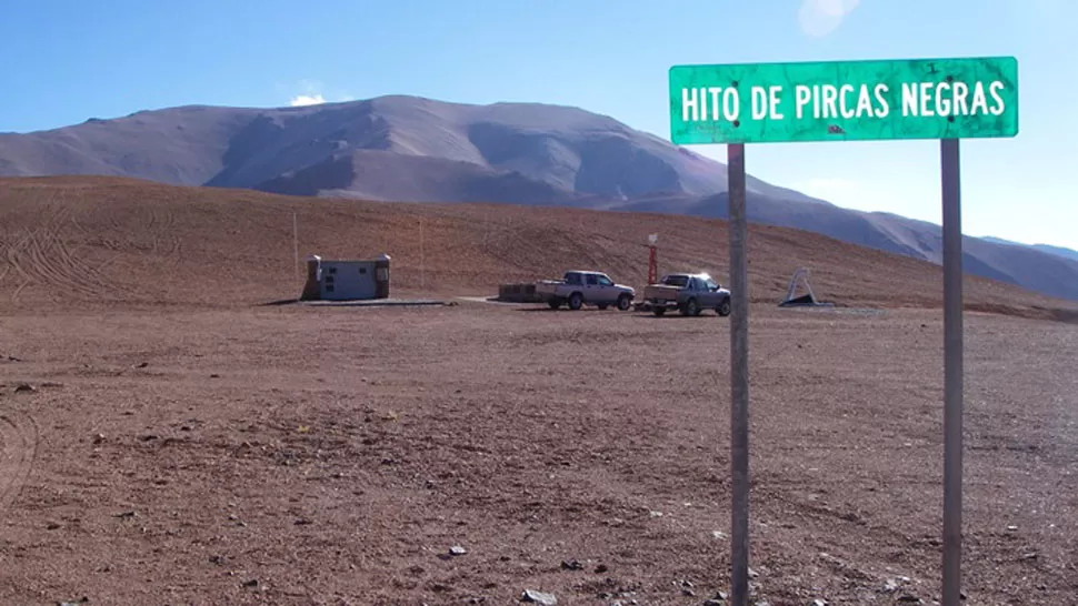 HITO. El paso de Pircas Negras, desde el lado chileno. FOTO DE PASOSFRONTERIZOS.GOV.CL