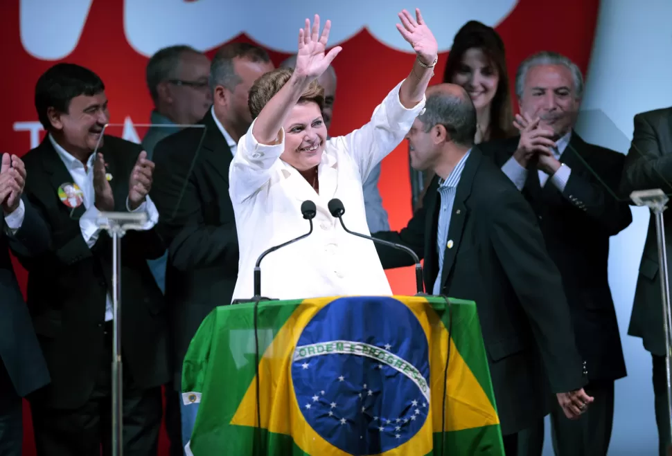 FESTEJOS. Dilma será presidenta hasta 2019. REUTERS