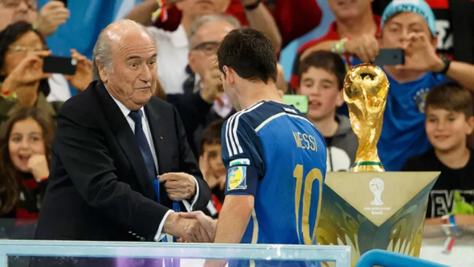 SINCERO. Blatter opina que Messi no fue el mejor jugador de la Copa del Mundo. FOTO TOMADA DE PASIONLIBERTADORES.COM
