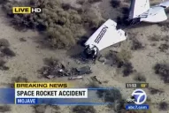 Se estrelló una nave espacial: un muerto y un herido grave